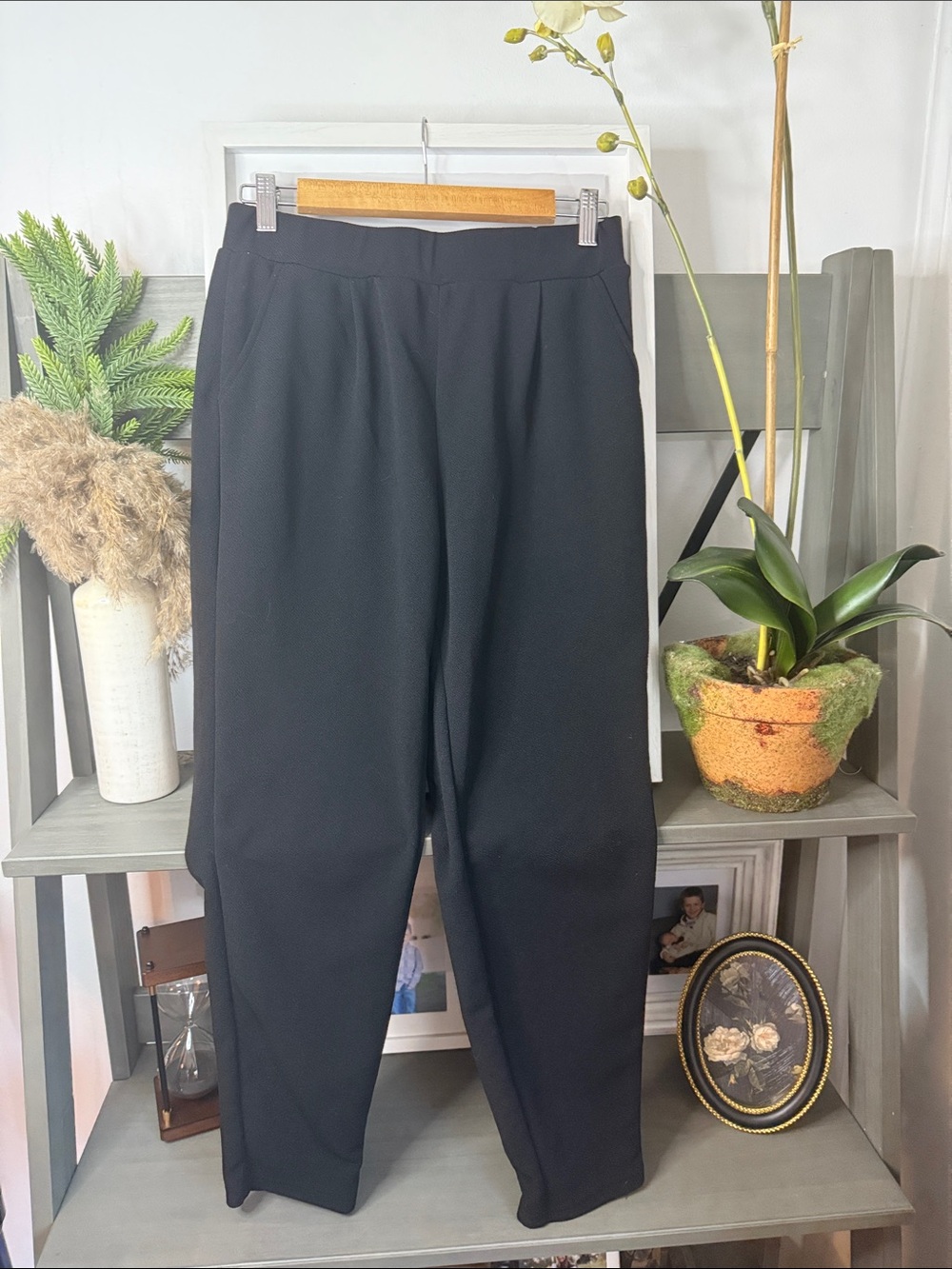 Women's Black Skinny Ponte Pants